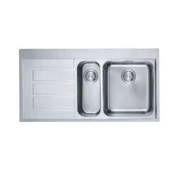 Franke Epos 1.5 Bowl Inset Kitchen Sink With Left Hand Drainer EOX 651-100 - Stainless Steel - 101.0381.860