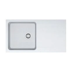 Franke Orion 1 Bowl Inset Tectonite Kitchen Sink Reversible OID 611-94 - Polar White - 114.0381.756