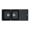 Franke Antea Fragranite 2 Bowl Inset Kitchen Sink Reversible AZG 621-116 - Onyx - 114.0532.318