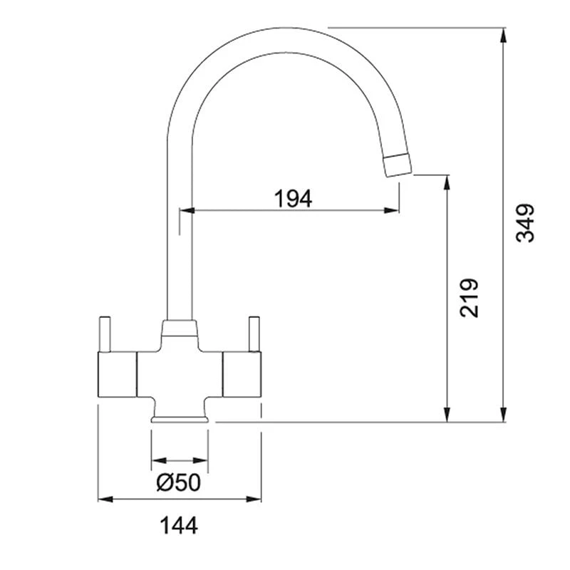 Franke Athena Kitchen Mixer Tap - Decor Steel - 115.0311.215 - Image 2