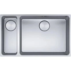Franke Mythos 1.5 Bowl Undermount Kitchen Sink With LH Small Bowl MYX 160-50-16 - Stainless Steel - 122.0606.920