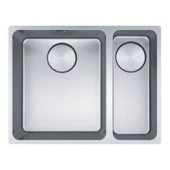 Franke Mythos 1.5 Bowl Undermount Kitchen Sink With RH Small Bowl MYX 160-34-16 - Stainless Steel - 122.0607.063