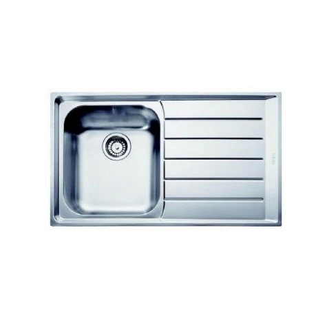 Franke Neptune 1 Bowl Sink With Right Hand Drainer NEX 211 - Stainless Steel - 127.0059.654