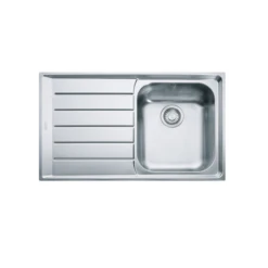 Franke Neptune 1 Bowl Sink With Left Hand Drainer NEX 211 - Stainless Steel - 127.0059.655
