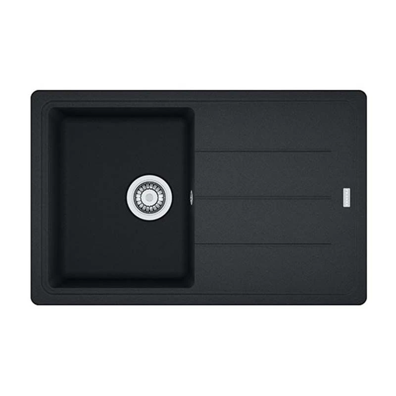 Franke Basis 1 Bowl Fragranite Inset Sink Reversible BFG 611-78 - Onyx Black - 114.0253.153