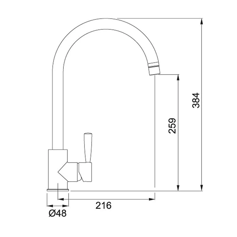 Franke Fuji Kitchen Mixer Tap - Chrome - 115.0250.326 - Image 2
