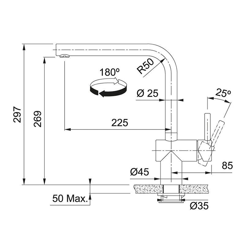 Franke Atlas Neo Sensor Tap - Stainless Steel - 115.0638.826 - Image 6