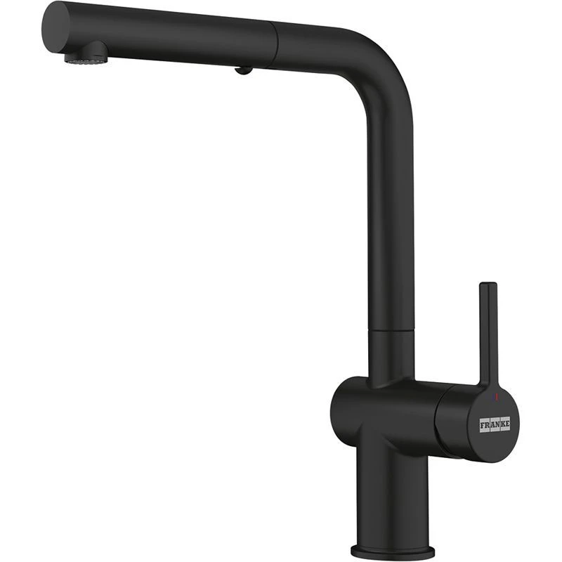 Franke Active L Spout Dual Spray Pull Out Tap - Matt Black - 115.0653.382