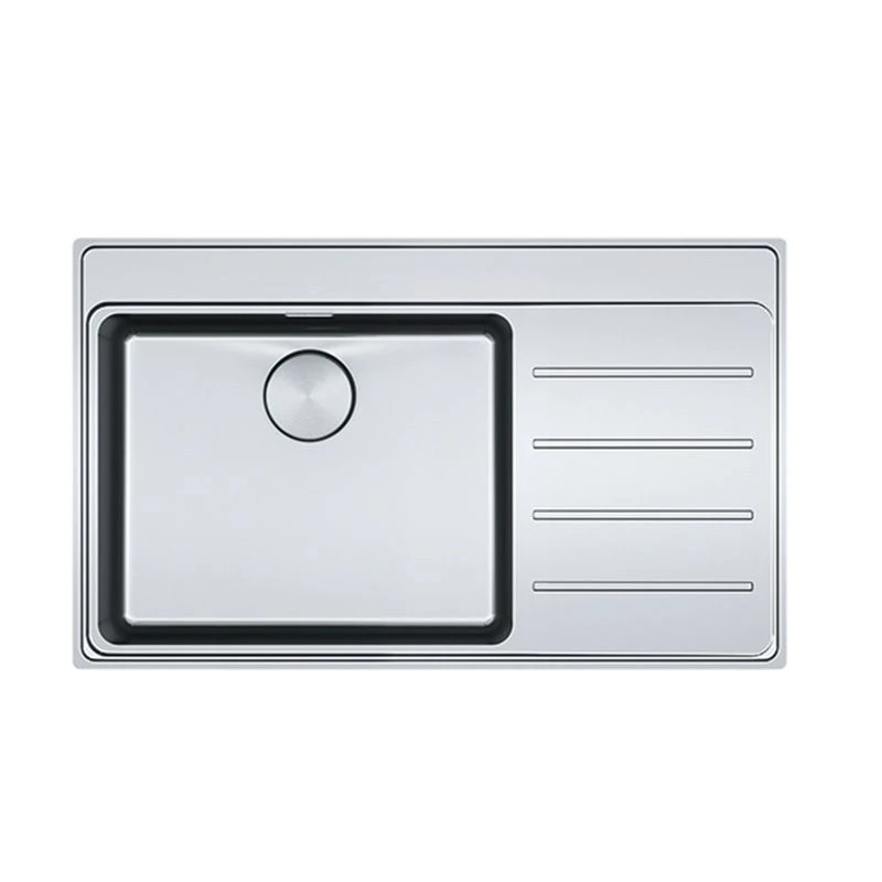 Franke Mythos Plus 1 Bowl Inset Kitchen Sink With Right Hand Drainer MYX 211-86 - Stainless Steel - 127.0640.511