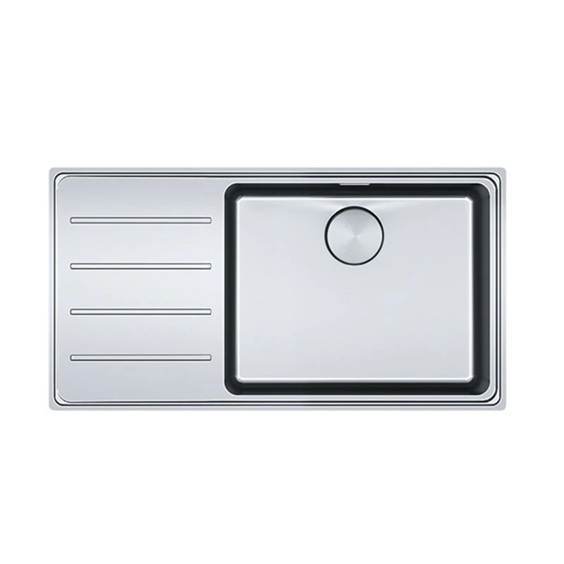 Franke Mythos Plus 1 Bowl Inset Kitchen Sink With Left Hand Drainer MYX 211-86 - Stainless Steel - 127.0640.512