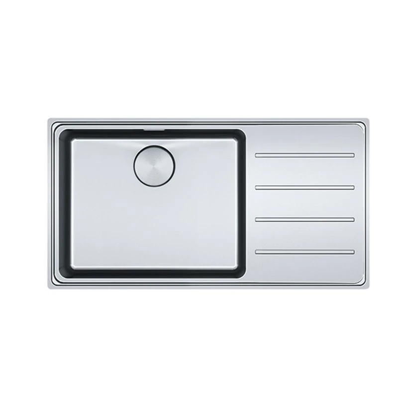 Franke Mythos Plus 1 Bowl Inset Kitchen Sink With Right Hand Drainer MYX 211-86 - Right Hand Drainer - 127.0640.513