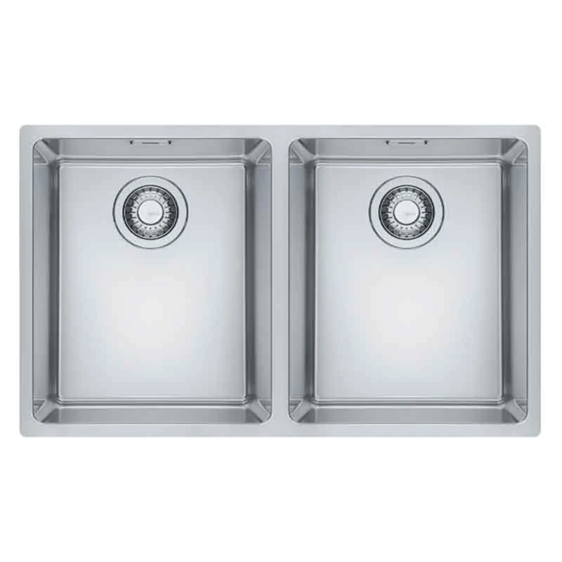 Franke Maris 2 Bowl Undermount Kitchen Sink MRX 120 34-34 - Stainless Steel - 122.0531.853