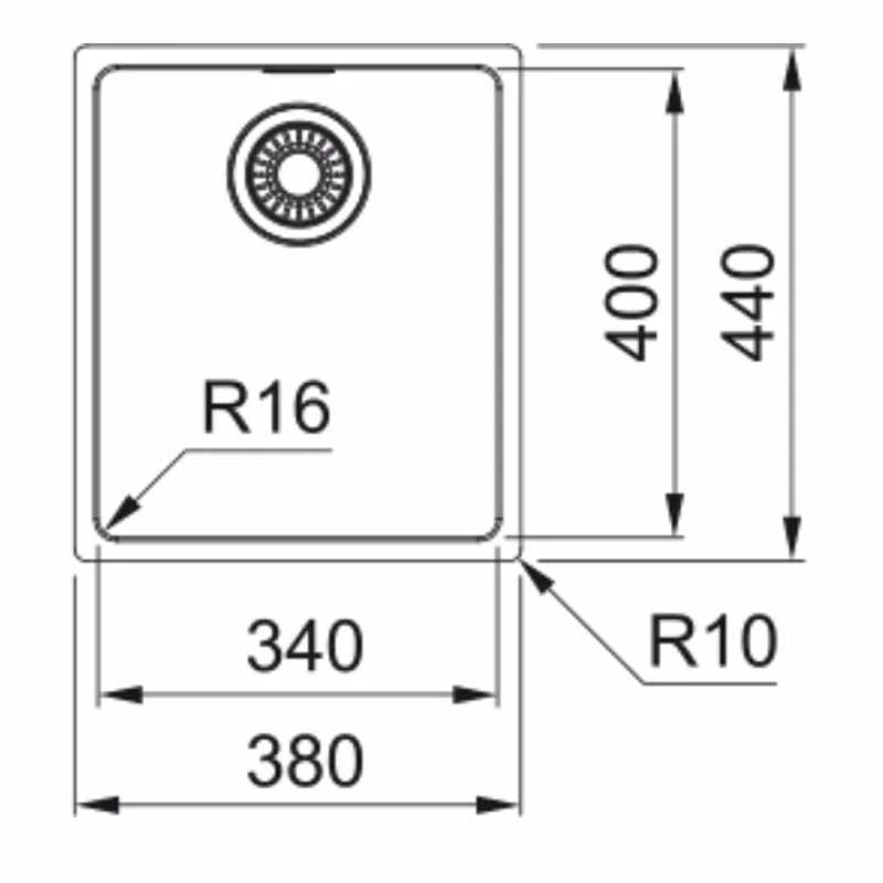 Franke Maris 1 Bowl Slim Top Inset Kitchen Sink MRX 210 34 - Stainless Steel - 127.0531.915 - Image 3