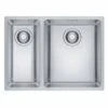 Franke Maris 1.5 Bowl Inset Kitchen Sink With Left Hand Small Bowl MRX 260 34-19 - Stainless Steel - 127.0553.963