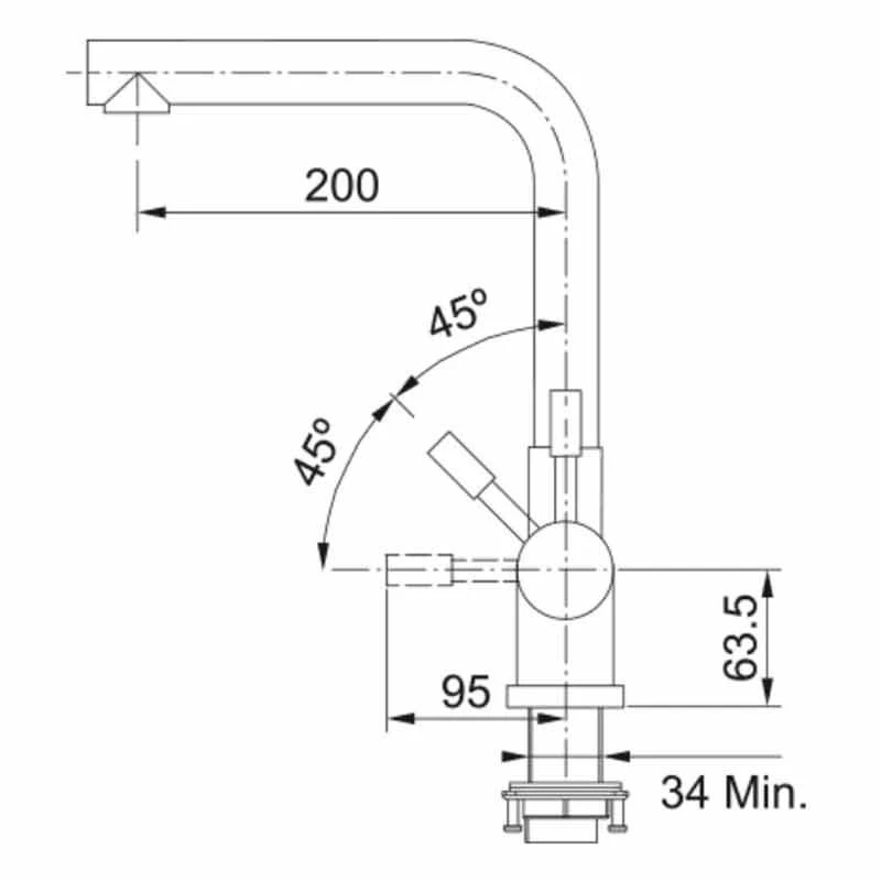 Franke Minerva Mondial 4-in-1 Electronic Kitchen Tap - Stainless Steel - 119.0532.227 - Image 4