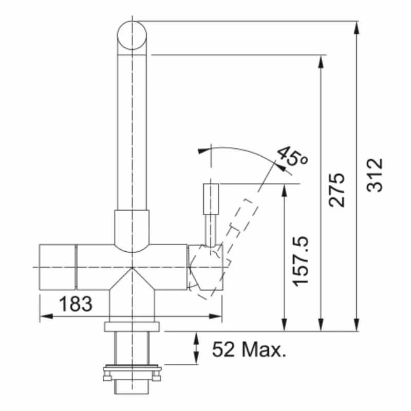 Franke Minerva Mondial 4-in-1 Electronic Kitchen Tap - Stainless Steel - 119.0532.227 - Image 3