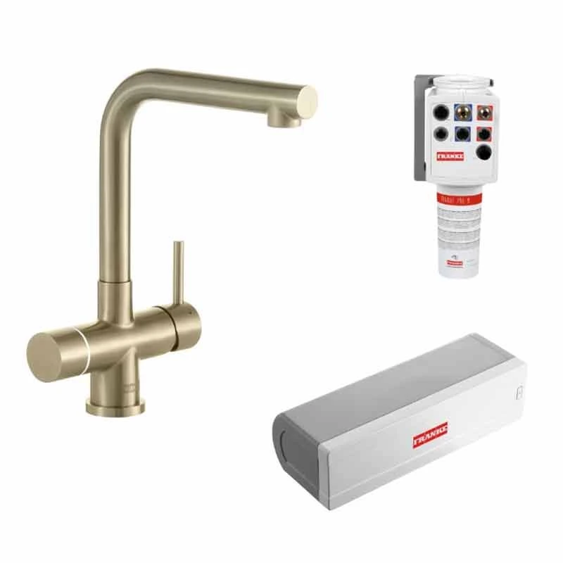 Franke Minerva Mondial 4-in-1 Electronic Kitchen Tap - Champagne Gold - 119.0625.371 - Image 2