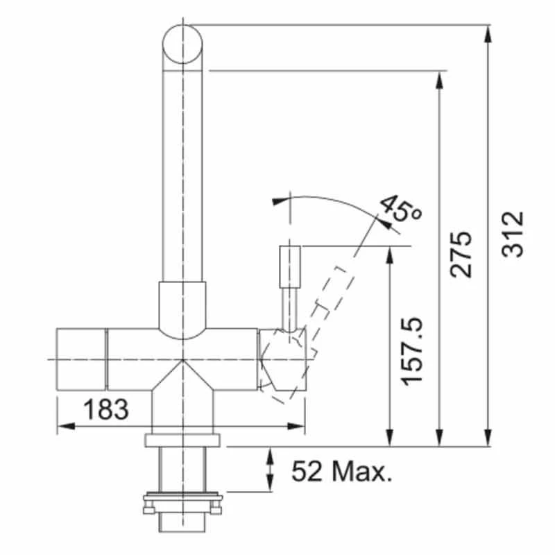 Franke Minerva Mondial 4-in-1 Electronic Kitchen Tap - Champagne Gold - 119.0625.371 - Image 5
