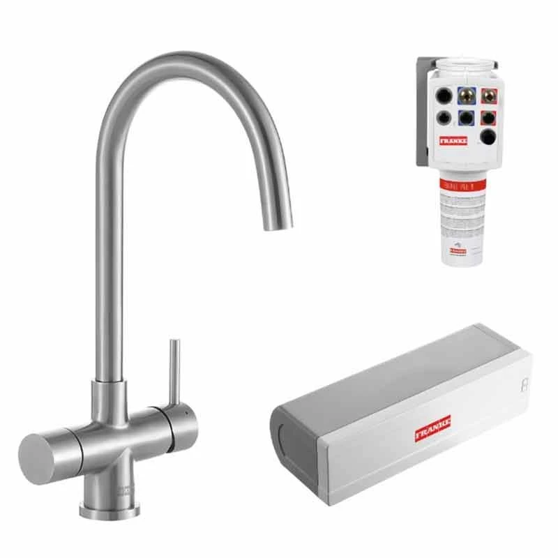 Franke Minerva Helix 4-in-1 Electronic Kitchen Tap - Stainless Steel - 119.0625.396 - Image 2