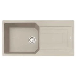 Franke Urban 1 Bowl Inset Fragranite Kitchen Sink Reversible UBG 611-100 - Coffee - 114.0689.387