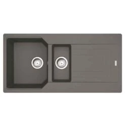 Franke Urban 1.5 Bowl Inset Fragranite Kitchen Sink Reversible UBG 651 - Stone Grey - 114.0689.391