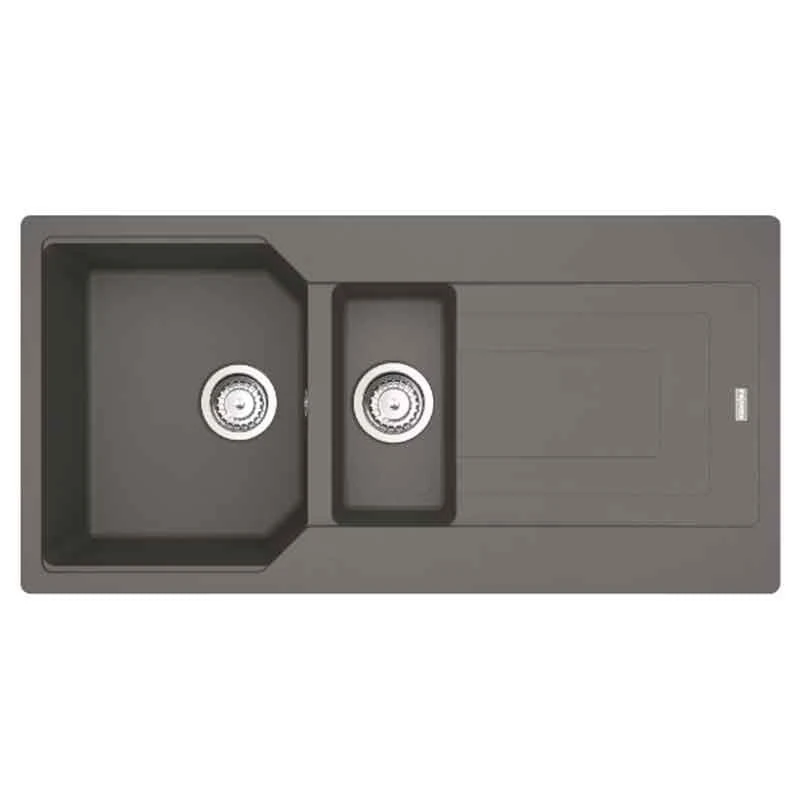 Franke Urban 1.5 Bowl Inset Fragranite Kitchen Sink Reversible UBG 651 - Stone Grey - 114.0689.391
