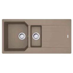 Franke Urban 1.5 Bowl Inset Fragranite Kitchen Sink Reversible UBG 651 - Oyster - 114.0689.394